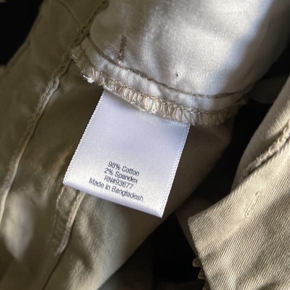 St. John's Bay Stretch Khaki Wide Leg Trousers Pants Size 14 - Picture 3 of 3